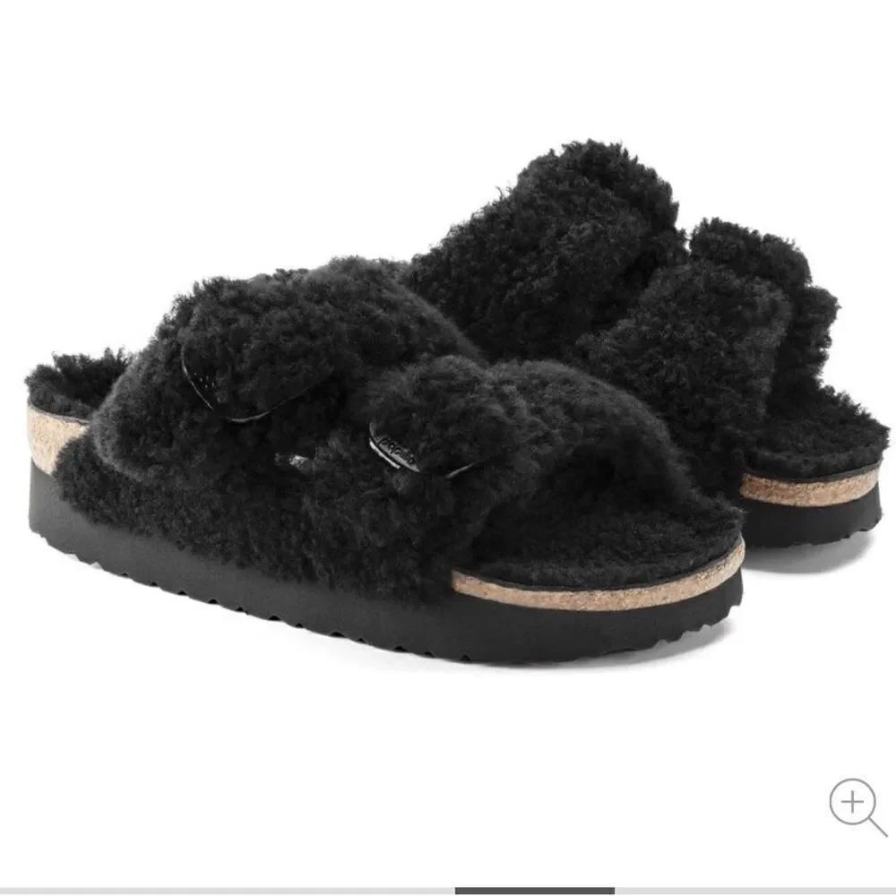 Birkenstock Papillio Arizona Big Buckle Shearling NWT